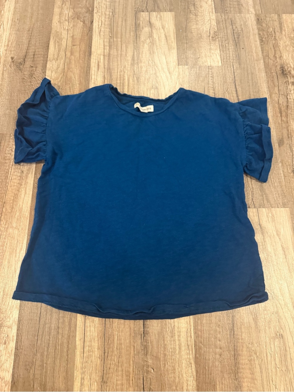 Tucker + Tate Navy Blue Ruffle Sleeve Tee